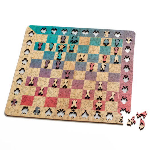 Wooden Chess Puzzle